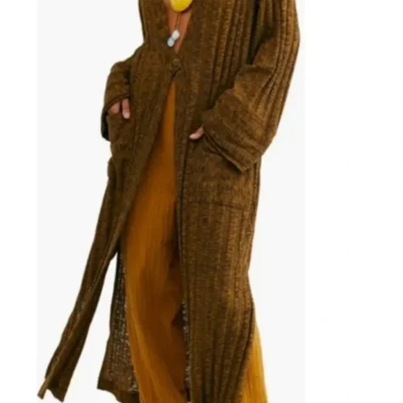 NWOT Free People maxi cardigan - Picture 2 of 10
